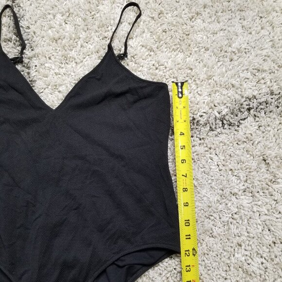 NWT Leith Textured One Piece Swimsuit Black Size XL - NO371599MI - Picture 8 of 9